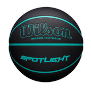 Spotlight Indoor/Outdoor Basketball - Black / Aqua