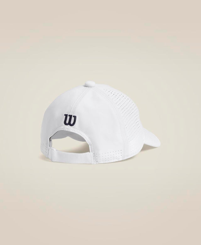 Laser-Cut Performance Cap - Bright White