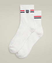 Quarter Top Stripe Logo Socks
