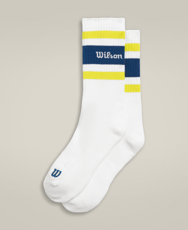 Crew Stripe Script Socks