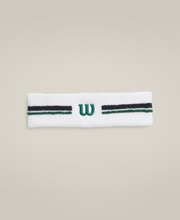 Wilson Stripe Headband - Bright White / Sycamore