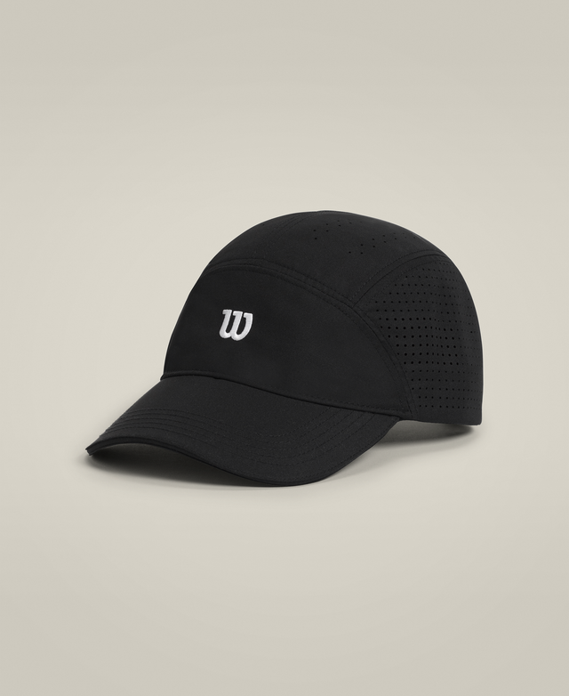 Lightweight Packable Tennis Cap - Black