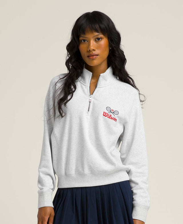 Sideline Half-Zip - Light Gray Heather