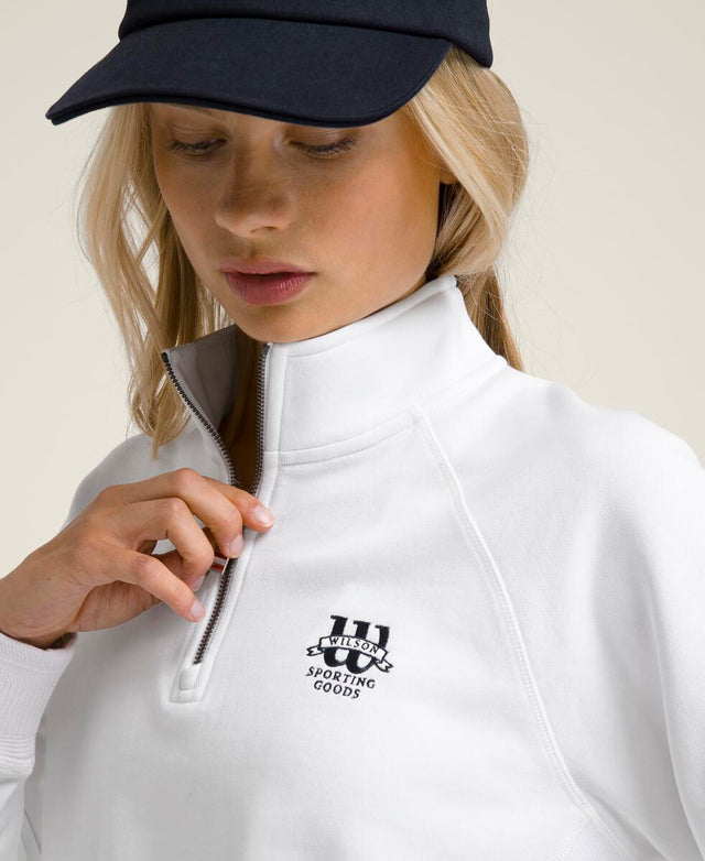 Sideline Half-Zip - Bright White