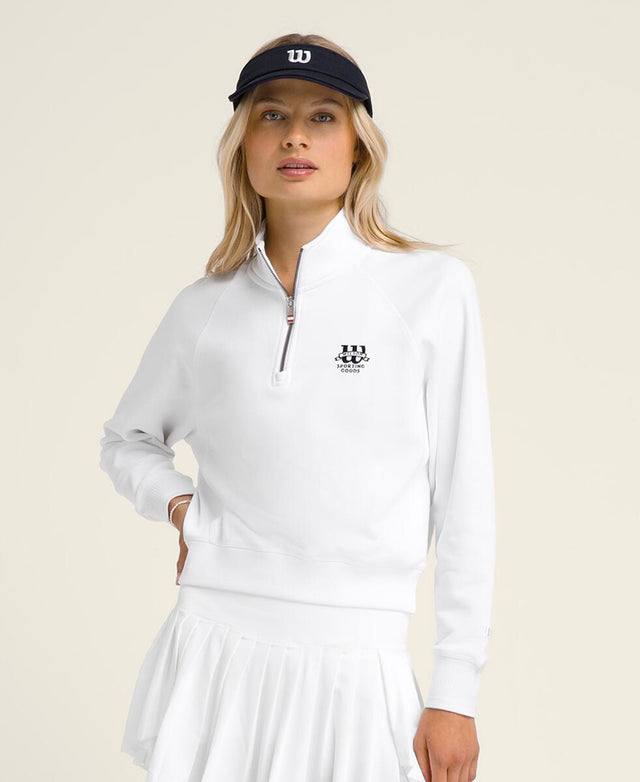 Sideline Half-Zip - Bright White