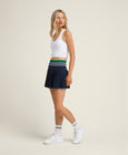 Midtown Tennis Skirt - Classic Navy / Club Green