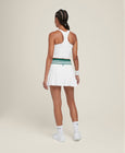Midtown Tennis Skirt - Bright White/Field Green