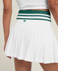 Midtown Tennis Skirt - Bright White/Field Green