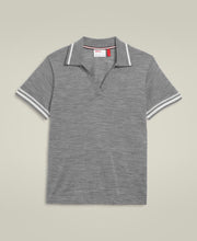 Birdie Knit Polo - Grey Heather