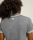 Birdie Knit Polo - Grey Heather