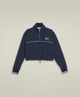 Davenport Woven Popover - Classic Navy Pinstripe