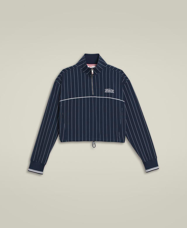 Davenport Woven Popover - Classic Navy Pinstripe