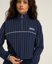 Davenport Woven Popover - Classic Navy Pinstripe