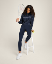 Davenport Woven Popover - Classic Navy Pinstripe