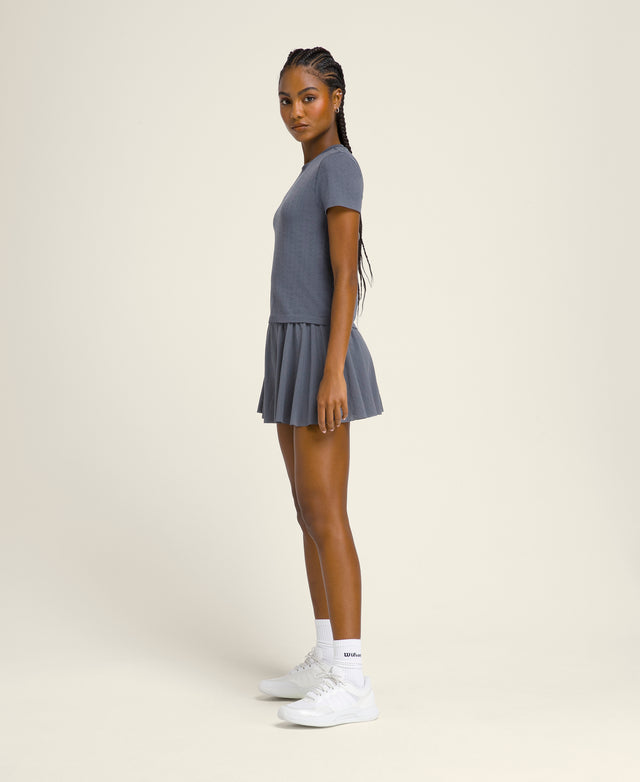 Pointelle Seamless Tee