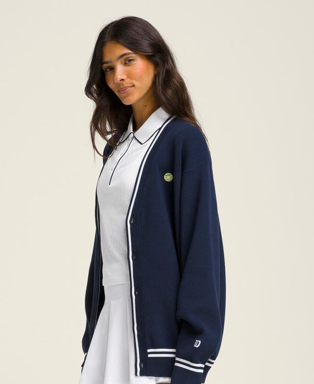 Throwback Cardigan - Classic Navy