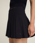 Classic Pleated Mini Skirt - Black