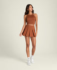 Classic Pleated Mini Skirt