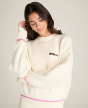 Varsity Crewneck Knit Sweatshirt