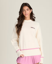 Varsity Crewneck Knit Sweatshirt