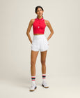 Split Court Short - Bright White