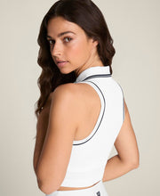 W Topspin Seamless Polo-Classics BrWh