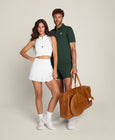 W Topspin Seamless Polo-Classics BrWh