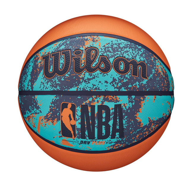 NBA DRV Plus Vibe Outdoor Basketball - Blue / Orange