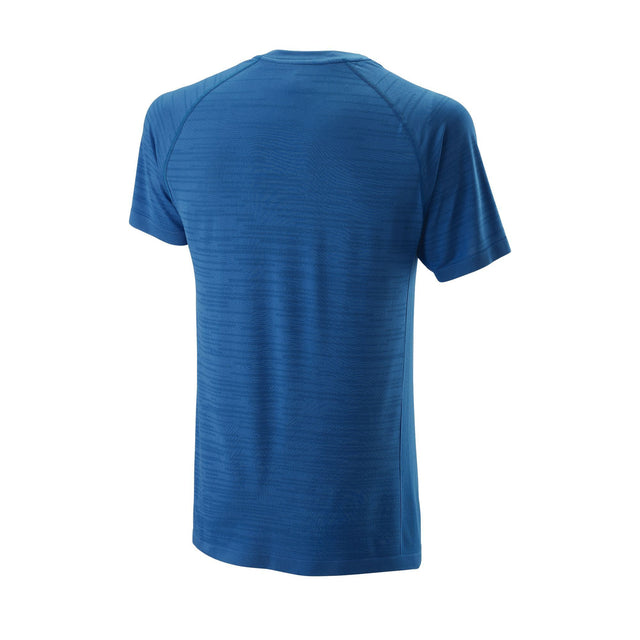 Men's Competition Seamless Henley Crew - Blue
