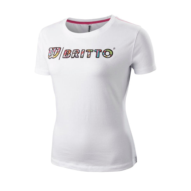 Womens Britto Logo Cotton Tee