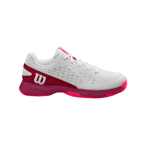 Buy Junior s Rush Pro L Tennis Shoe White Red Pink online Wilson Australia