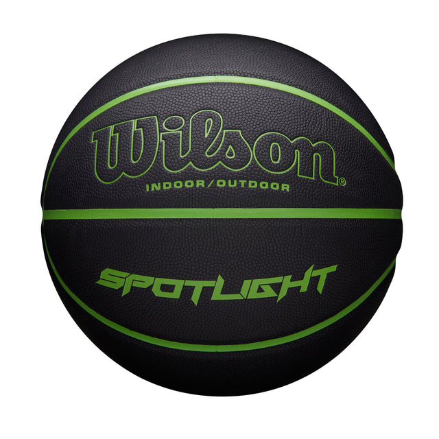 Spotlight Indoor/Outdoor Basketball - Black / Green