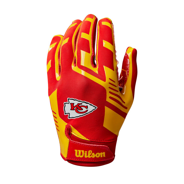 NFL Stretch Fit Youth Receivers Gloves - Kansas City Chiefs