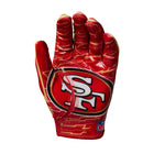 NFL Stretch Fit Youth Receivers Gloves - San Francisco 49ers